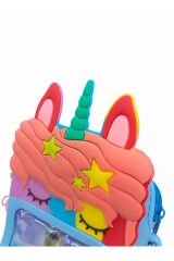 UNICORN Figürlü Cüzdan Boy Yıldızlı Çocuk Silikon Omuz Çantası