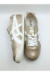 Günlük KADIN Rahat Konforlu ALTIN BEYAZ SNEAKER AYAKKABI