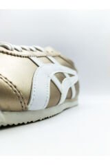 Günlük KADIN Rahat Konforlu ALTIN BEYAZ SNEAKER AYAKKABI