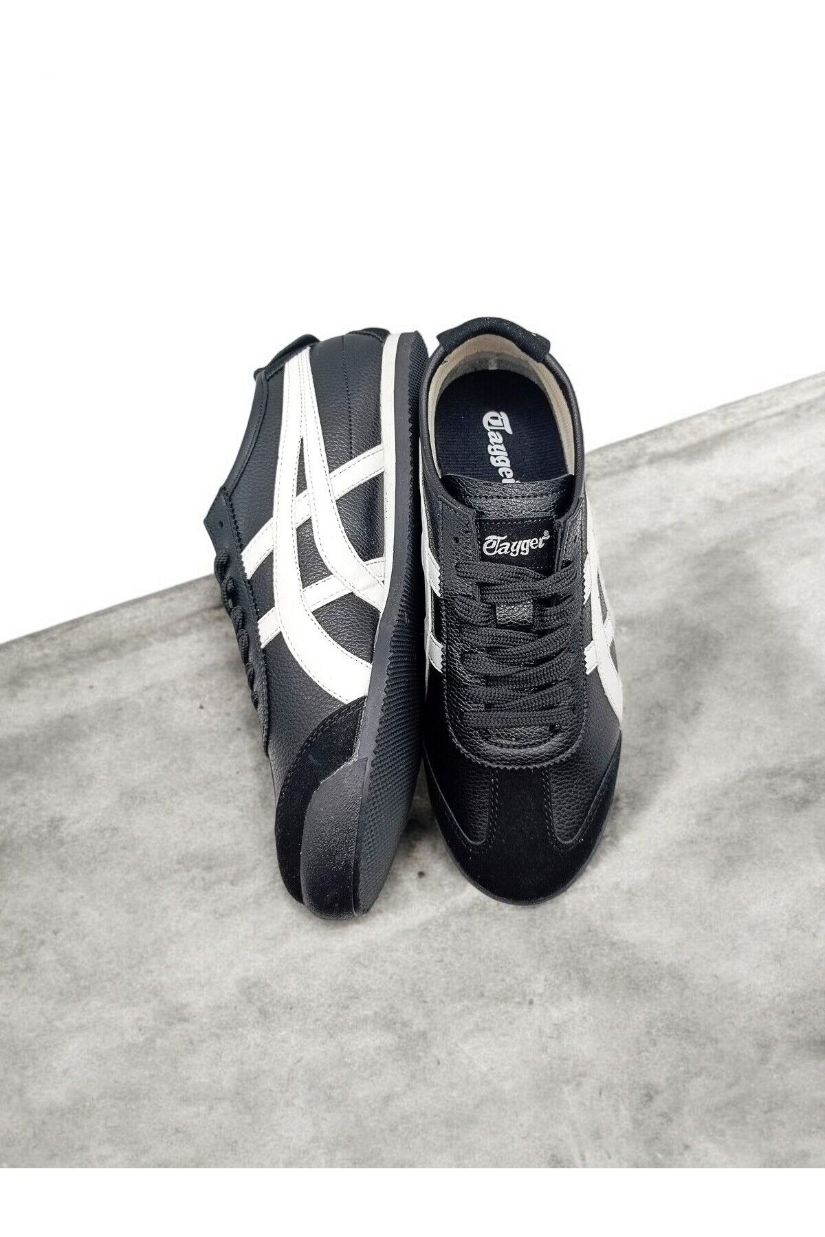 Günlük ERKEK Konforlu Rahat SİYAH BEYAZ SNEAKER AYAKKABI
